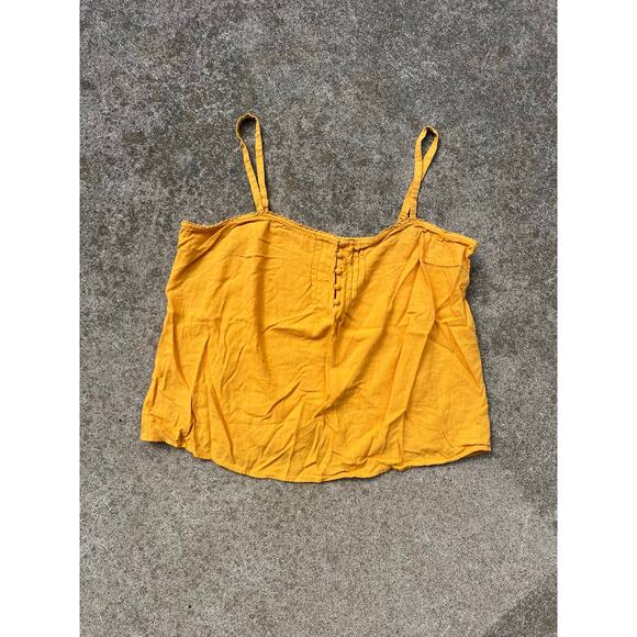 Sonoma Tank Front Button Mustard Yellow Side Zip Size XXL - Picture 1 of 5